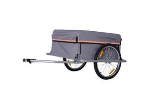 HOMCOM Fahrriteņa kravas piekabe 140 x 88 x 60 cm HOMCOM Fahrriteņa kravas piekabe 140 x 88 x 60 cm