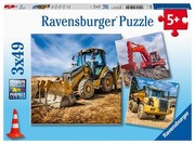 Ravensburger Puzzle Būvniecības transportlīdzekļi darbībā Ravensburger Puzzle Būvniecības transportlīdzekļi darbībā