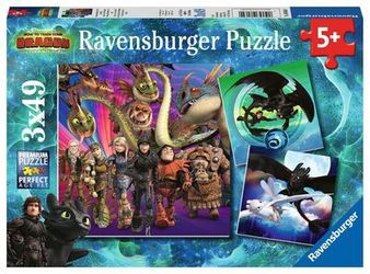 Ravensburger Puzzle Kā pieradināt pūķi (08064)
