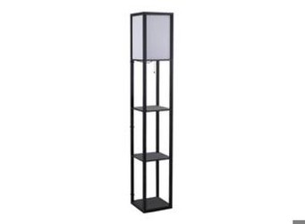 HOMCOM Stāvlampa ar plauktiem 26 x 26 x 160 cm HOMCOM Stāvlampa ar plauktiem 26 x 26 x 160 cm