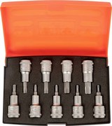 Bahco 1/2" skrūvgriežu uzgaļi 9 gab. (S9TORX)