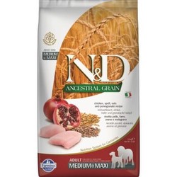Farmina N&D Dog Ancestral Grain Pieaugušo vidējo un maxi šķirņu suņiem 2,5 kg Farmina N&D Dog Ancestral Grain Pieaugušo vidējo un maxi šķirņu suņiem 2,5 kg