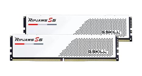 G.Skill Ripjaws S5 DDR5-5600 32GB komplekts (F5-5600J4040C16GX2-RS5W) G.Skill Ripjaws S5 DDR5-5600 32GB komplekts (F5-5600J4040C16GX2-RS5W)