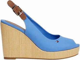 Tommy Hilfiger Iconic Slingback Espadrille Augstpapēžu Ķīļveida Sandales (FW0FW04789)