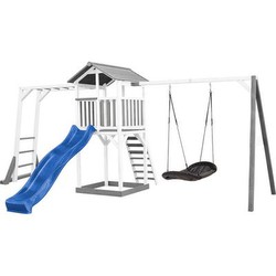 Axi Beach Tower ar kāpelēšanas rāmi un Roxy ligzdas šūpoles Axi Beach Tower ar kāpelēšanas rāmi un Roxy ligzdas šūpoles