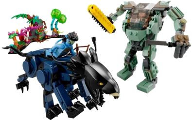 LEGO Avatar Neytiri un Thanator pret Quaritch MPA (75571)