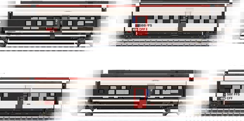 Märklin Papildvagonu komplekts 1 RABe 501 Giruno (43461) Märklin Papildvagonu komplekts 1 RABe 501 Giruno (43461)