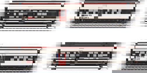 Märklin Papildvagonu komplekts 2 RABe 501 Giruno (43462) Märklin Papildvagonu komplekts 2 RABe 501 Giruno (43462)