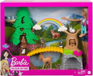 Mattel Barbie Meža dzīvnieku pētniece lelle un spēļu komplekts (GTN60)
