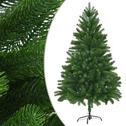 vidaXL Mākslīgā Ziemassvētku egle ar dabiskām adatām zaļa 210 cm vidaXL Mākslīgā Ziemassvētku egle ar dabiskām adatām zaļa 210 cm