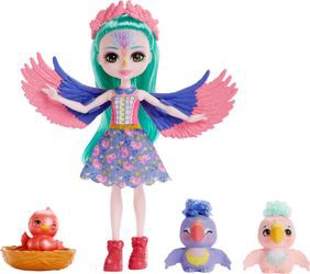 Mattel Enchantimals Filia Finch ģimene (HKN15)