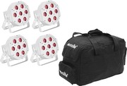 Eurolite Set 4x LED SLS-7 HCL Spot balts + Soft Bag Eurolite Set 4x LED SLS-7 HCL Spot balts + Soft Bag