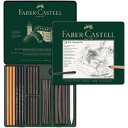 Faber-Castell Pitt Charcoal Set 24er Metalletui (112978) Faber-Castell Pitt Charcoal Set 24er Metalletui (112978)