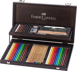 Faber-Castell Art & Graphic Kompendijs Koka koferis 53 gab. (110084) Faber-Castell Art & Graphic Kompendijs Koka koferis 53 gab. (110084)