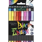 Faber-Castell Black Edition filca pildspalva 20 gab. (116452) Faber-Castell Black Edition filca pildspalva 20 gab. (116452)