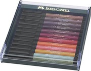 Faber-Castell Pitt Artist Pen Zemes toņi 12 gab. komplekts (267422) Faber-Castell Pitt Artist Pen Zemes toņi 12 gab. komplekts (267422)
