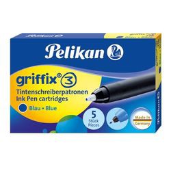 Pelikan Griffix tintes kasetnes zils 5-gabals iepakojums (960567)