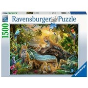 Ravensburger Puzzle Leopardenfamilie džungļos