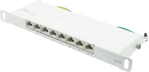 Good Connections Patch Panel 10" Cat. 6A 8-Port (GC-N0131) Good Connections Patch Panel 10" Cat. 6A 8-Port (GC-N0131)