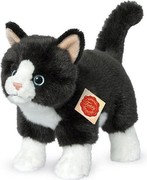 Hermann Teddy Kaķis stāvošs melns/balts 20 cm Hermann Teddy Kaķis stāvošs melns/balts 20 cm