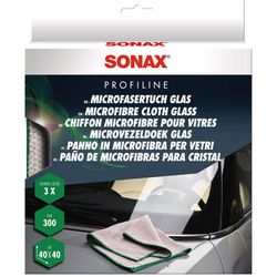 Sonax Mikrošķiedras audums stiklam 3 gabali Sonax Mikrošķiedras audums stiklam 3 gabali