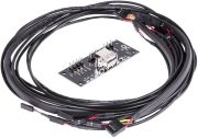 Alphacool Front I/O panelis ar USB 2.0 un kabeļu komplekts serveru korpusiem (25054)