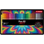 Stabilo Pen 68 Arty Premium-filca pildspalva 30 metāla futrālis Stabilo Pen 68 Arty Premium-filca pildspalva 30 metāla futrālis