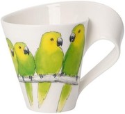 Villeroy & Boch NewWave Caffé Braunwangensittich krūze ar osiņu Villeroy & Boch NewWave Caffé Braunwangensittich krūze ar osiņu