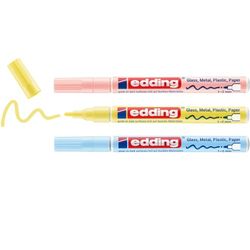 Edding 751 Glanzlackmarker Pastell 3 gab. Edding 751 Glanzlackmarker Pastell 3 gab.