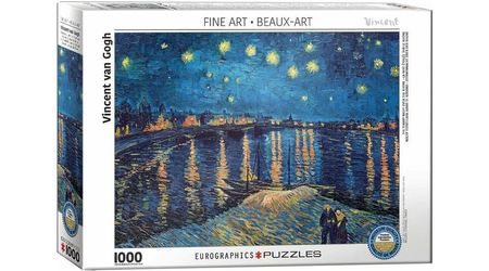 Eurographics Van Gogh - Zvaigžņotā nakts pār Ronu 1000 gabali Eurographics Van Gogh - Zvaigžņotā nakts pār Ronu 1000 gabali