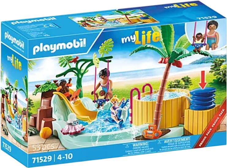 Playmobil City Life bērnu baseins ar burbuļvannu (71529)