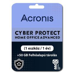 Acronis Cyber Protect Home Office Advanced 50GB Mākoņpakalpojums (1 Lietotājs, 1 Gads)