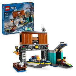 LEGO City Policijas ātrlaiva un bandītu slēptuve (60417)