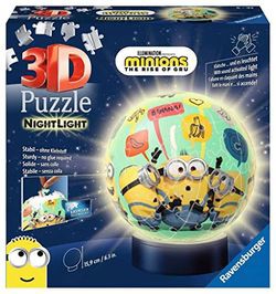 Ravensburger 3D Puzzle Ball Naktsgaisma Minions