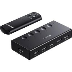 UGREEN HDMI 2.0 Slēdzis Sadalītājs 5 in 1 Out UGREEN HDMI 2.0 Slēdzis Sadalītājs 5 in 1 Out