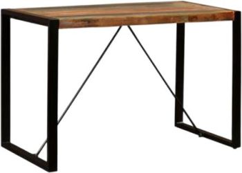 vidaXL Ēdamgalda galds no masīvkoka 120 cm (243998) vidaXL Ēdamgalda galds no masīvkoka 120 cm (243998)