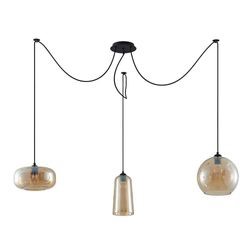 Lucande Zyli piekaramā lampa 3-liesmu