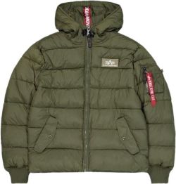 Alpha Industries Hooded Puffer Alpha Faux Down