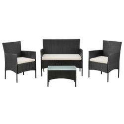 Juskys Polyrattan dārza mēbeļu komplekts Fort Myers Juskys Polyrattan dārza mēbeļu komplekts Fort Myers