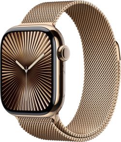 Apple Watch Series 10 GPS + Cellular 42 mm titāns ar Milānas siksniņu (MX083QF/A)