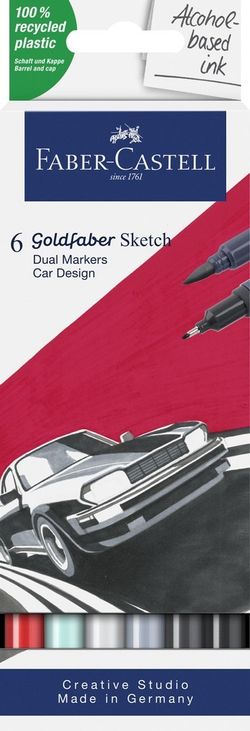 Faber-Castell Goldfaber Sketch Marker Autodesign 6er Etui Faber-Castell Goldfaber Sketch Marker Autodesign 6er Etui