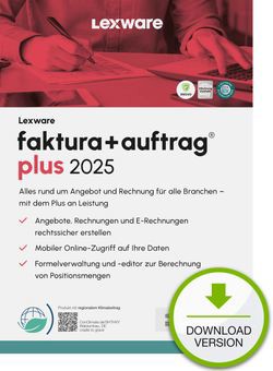 Lexware Faktura + Auftrag Plus 2025 (Gada versija)
