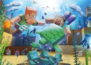 Ravensburger Puzzle Minecraft Mozaīka 1000 Gabali