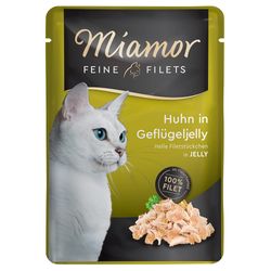 Miamor Smalki filejas gabali želejā - Vistas gaļa putnu želejā 24 x 100 g Miamor Smalki filejas gabali želejā - Vistas gaļa putnu želejā 24 x 100 g