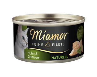Miamor Feine Filets Naturell - Vistas gaļa & Dārzeņi 24 x 80 g Miamor Feine Filets Naturell - Vistas gaļa & Dārzeņi 24 x 80 g
