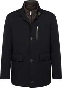 Bugatti Dubultā jaka ar stāvkaklu vīriešiem Bugatti Dubultā jaka ar stāvkaklu vīriešiem