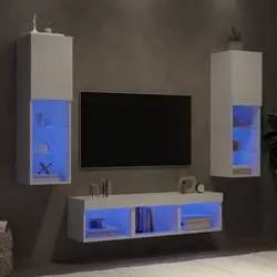 vidaXL Dzīvojamās istabas sienas komplekts ar LED apgaismojumu 5 daļas vidaXL Dzīvojamās istabas sienas komplekts ar LED apgaismojumu 5 daļas