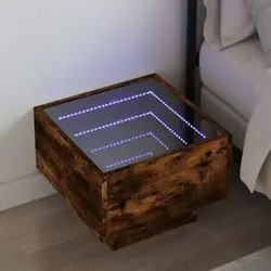 vidaXL Naktsgaldiņš ar Infinity-LED 40x40x30 cm (3284069)