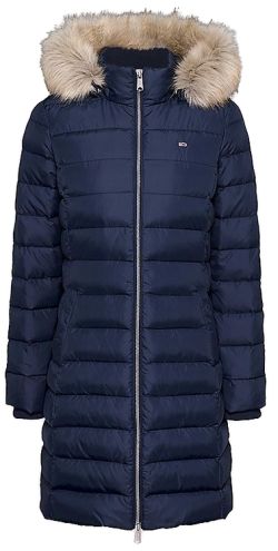 Tommy Hilfiger Dūnu mētelis ar kapuci un mākslīgo kažokādu (DW0DW18864)