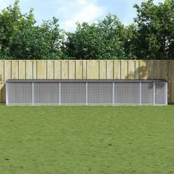 vidaXL Vistu būris ar jumtu 603x98x90 cm (3189051) vidaXL Vistu būris ar jumtu 603x98x90 cm (3189051)
